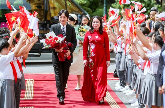Phó Chủ tịch nước Võ Thị Ánh Xuân chủ trì lễ đón Hoàng Thái tử Nhật Bản 