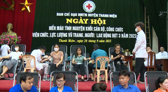 Thanh Miện tổ chức ngày hội hiến máu đợt 3 năm 2023